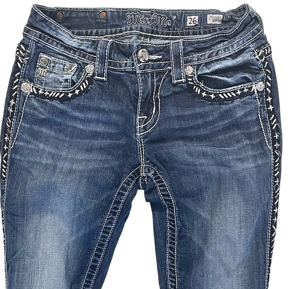 🎉HP! ❤️ Miss Me Stretch Bootcut Jeans - Picture 2 of 8